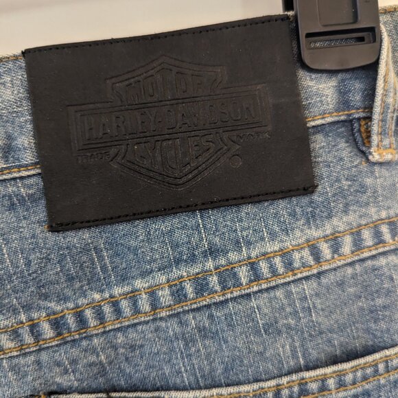 Harley Davidson women's sz 10 jeans with button sides - Picture 7 of 7